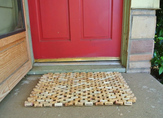 Cork doormat